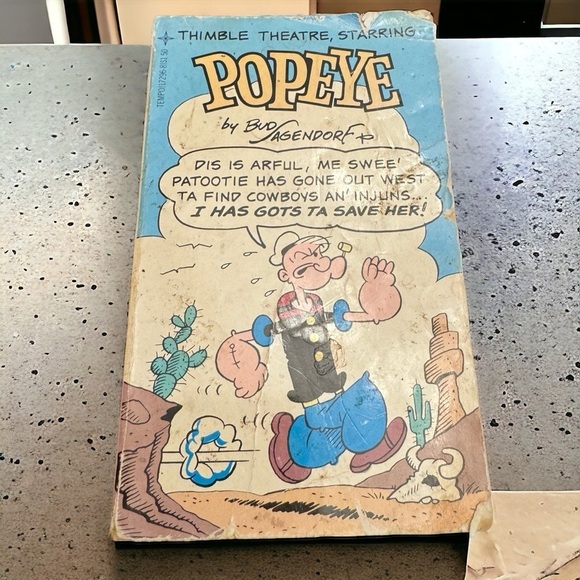 Thimble Theatre Popeye Grosset & Dunlap Tempo Books Comic Bud Sagendorf 1979 - Picture 1 of 16